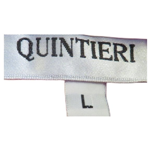 QUINTIERI Red Pattern Button Up Top in Size Large - Picture 5 of 8